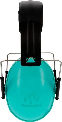 Miniatura 3 de WALKER'S Diadema acolchada plegable de perfil bajo para jóvenes y mujeres, orejeras de protección auditiva ajustable Kit combinado verde azulado