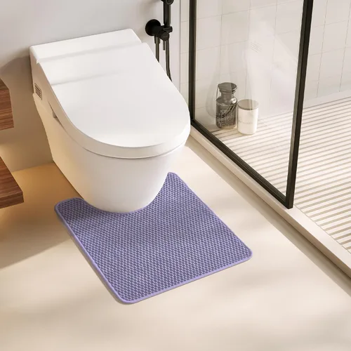 Miniatura 78 de TYUU Alfombras de Baño Antideslizantes Lavables, Tapete de Baño Súper Absorbente Delgado de Pila Baja para Secar Rápido, Alfombra de Baño Pequeña