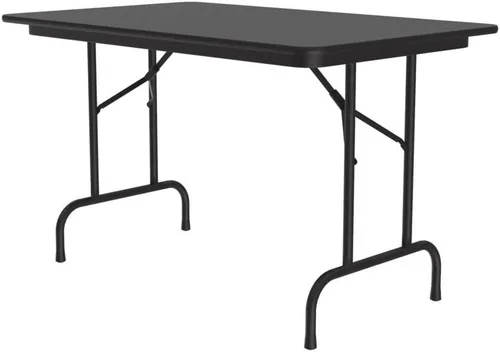 Miniatura 20 de Correll - Mesa plegable de utilidad resistente, parte superior de melamina, fabricada en Estados Unidos, delantal de acero fuerte, 24 x 60 pulgadas