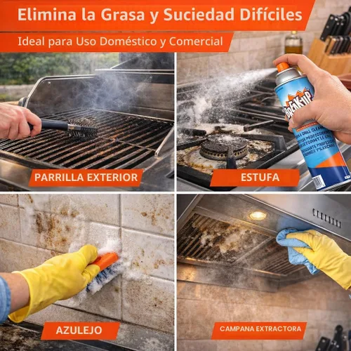 Miniatura 8 de Diversey CBD991206 Break Up - Limpiador profesional para horno y parrilla, spray resistente que elimina la grasa horneada, aerosol, 19 onzas Paquete
