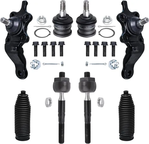 Miniatura 105 de Detroit Axle – Kit de suspensión delantera para Hyundai 2013-2018 Santa Fe 2 enlaces de barra de estabilizador 4 varillas de amarre interiores