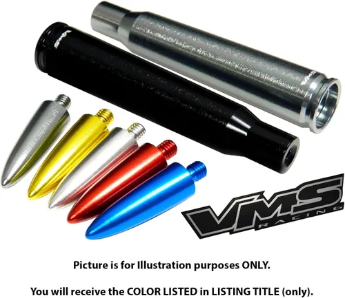 Miniatura 5 de VMS Racing Antena de bala de punta roja calibre 50, calibre 50, color rojo, compatible con Jeep Wrangler JK JKU JL Sahara Sport Rubicon Unlimited