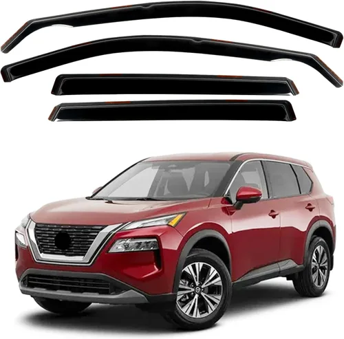 Miniatura 48 de Protectores de lluvia in Channel para Jeep Grand Cherokee L 2021, 2022, 2023, 2024, 2025 2026, deflectores de viento laterales duraderos, viseras