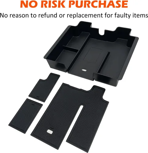 Miniatura 7 de Bandeja organizadora de consola central se adapta a accesorios para GMC Sierra/Chevy Silverado 1500 2019-2022, Silverado/Sierra 2500 HD/3500 HD