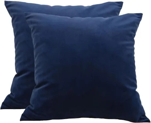 Miniatura 102 de TangDepot - Funda de almohada lisa de terciopelo, funda de cojín supersuave de lujo, muchas opciones de colores y tamaños