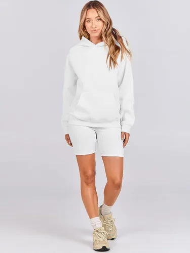 Miniatura 166 de ANRABESS - Sudaderas con capucha para mujer, sobre talla, de vellón de manga larga, modelo de 2024, para otoño