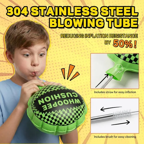 Miniatura 4 de POPLAY Paquete de 3 cojines Whoopee, broma de pedo para regalos de fiesta novedosos para niños y adultos, almohada para pedos