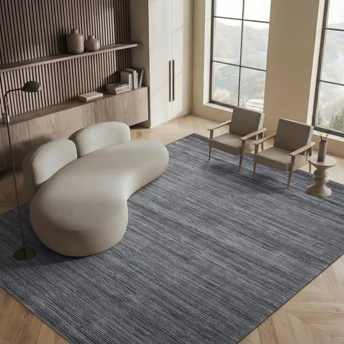 SAFAVIEH - Alfombra de 8x10 - Colección Vision - Grande - Gris, diseño moderno ombré, sin desprendimientos y fácil de limpiar, ideal para sala de