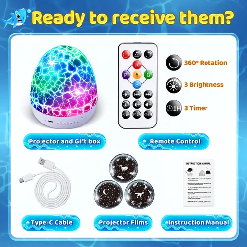 Miniatura 7 de Luces sensoriales para niños, máquina de sonido para niños, proyector de luz nocturna, juguetes sensoriales para niños con autismo, juguetes