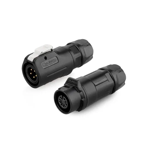 Miniatura 19 de CNLINKO LP-12 Conector de 2 pines IP68 Enchufe eléctrico circular impermeable para equipos al aire libre Maquinaria industrial solar DC 12V M12 2-8