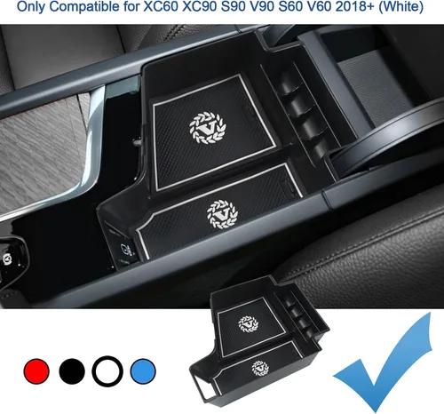 Miniatura 2 de Organizador de consola central 2018-2023 2024 XC60 XC90, para SPA S90 V90 S60 V60 bandeja de consola para Volvo XC60 XC90 Bandeja de reposabrazos