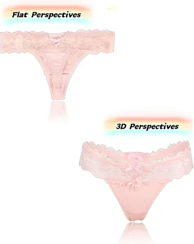 Miniatura 44 de ohyeah Tangas sexy de encaje tangas bragas de tiro bajo ropa interior para mujer de algodón entrepierna braga tangas bragas 4-18