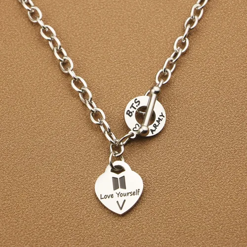 Miniatura 4 de ARETIS - Collar de regalo para niños Kpop Bangtan Be the Best J-HOPE JIMIN JIN JK RM SUGA V Collar Bangtan Boys Lover Jewelry Regalo para niños fans