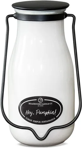 Miniatura 24 de Milkhouse Candle Company Vela de soja de manzana y caramelo, rodajas de manzana, canela, perfumada a vainilla dulce, tarro de mantequilla de 16