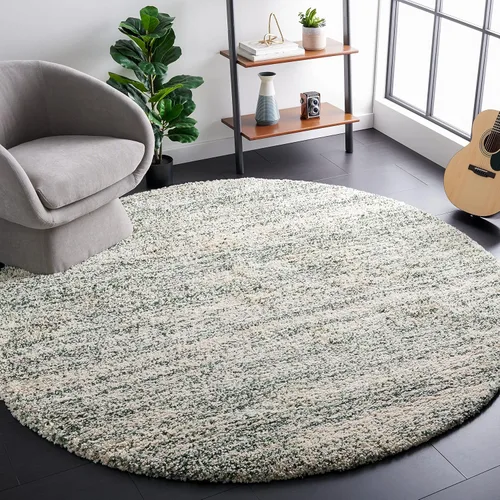 Miniatura 27 de SAFAVIEH Hudson Shag Collection - Alfombra decorativa de 2 x 3 pies, color marfil y azul marino, no desprende pelusa y de fácil cuidado, 2 pulgadas