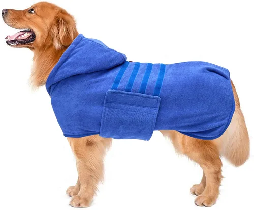 Miniatura 16 de Geyecete Abrigo de secado para perros – Toalla de baño para perros – Toalla de baño de microfibra de secado rápido súper absorbente para mascotas