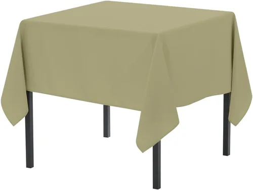 Miniatura 55 de Pomp Mantel Premium de Poliéster de 60" x 84" en Color Amarillo Plátano Tela Fácil de Cuidar, Resistente a Arrugas y Manchas Para Mesa Banana