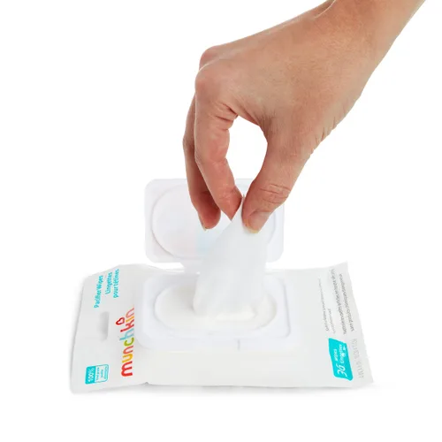 Miniatura 2 de Munchkin Arm & Hammer - Toallitas para chupete, limpia de forma segura las piezas del extractor de leche y los elementos esenciales de alimentación