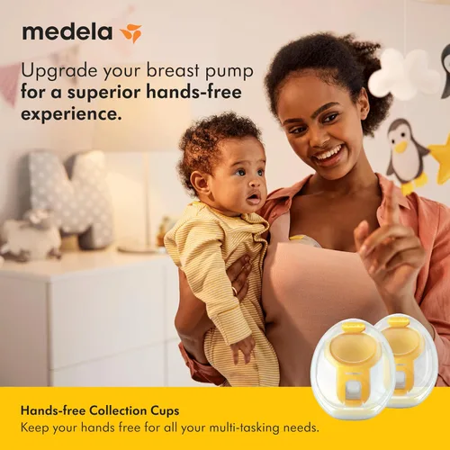 Miniatura 2 de Vasos de colección manos libres Medela, compatibles con los extractores de leche Freestyle Flex, Pump in Style con MaxFlow y Swing Maxi eléctricos