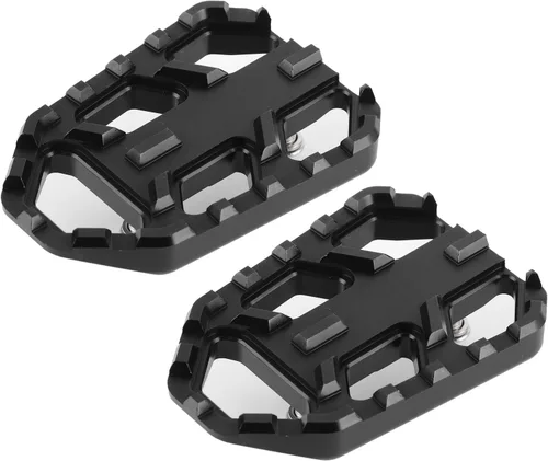 Miniatura 9 de Estriberas para motocicleta, reposapiés, reposapiés, reposapiés, reposapiés ancho, compatible con FordL650 DL1000 VSTROM / (negro)