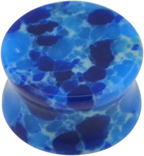 Miniatura 5 de Tapones para los oídos de piedra, doble llamarada, dilatadores de estiramiento de sillín expansor 2G-0.984 in E553