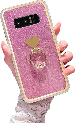 Miniatura 51 de Para Samsung Galaxy A52 5G Caso Lindas Niñas Mujeres Shell De Brillo De Lujo Con Anillo De Corazón Kickstand Cubierta Protectora A Prueba De Golpes