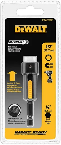 DEWALT DWA2230IR - Juego de tuercas limpiable, listo para impactos, 1/2 pulgada