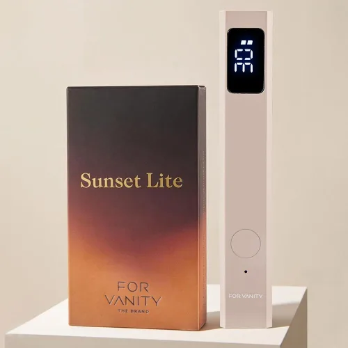 Mini lámpara LED UV para uñas de gel, Sunset Lite. Luz de curación flash de mano recargable, lámpara de uñas inalámbrica de 4 cuentas con
