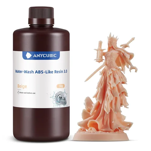 Miniatura 25 de ANYCUBIC Resina lavable con agua ABS-Like 3.0, resina para impresora 3D, alta dureza y alta precisión, fácil de procesar posteriormente, bajo olor