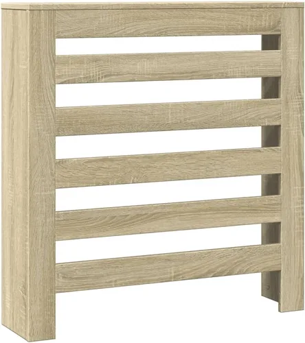 vidaXL Cubierta Radiador Sonoma Oak 30.7x7.9x32.3 Madera Ingeniería