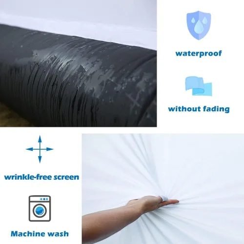Miniatura 4 de Pantalla de cine inflable de 20 pies, pantalla de proyección delantera y trasera, sin costuras, ideal para noches de cine, fiestas en la piscina