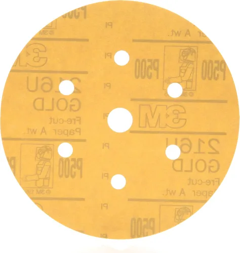 Miniatura 5 de 912 Hookit disco de arena P5A de 3" color oro de 3M, P400, 6, Dorado