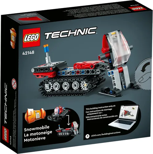 Miniatura 6 de LEGO Technic Snow Groomer to Snowmobile 42148, juego de modelos de vehículo 2 en 1, juguetes de ingeniería, juguete de construcción de invierno