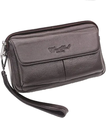 Hebetag Cartera de cuero para hombre, organizador y bolso de muñeca Organizer, Holder