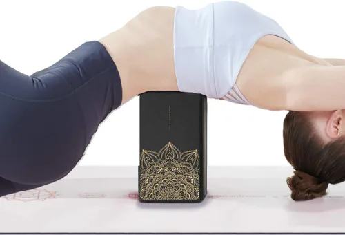 Miniatura 5 de nuveti Juego de 2 bloques de yoga, bloques de espuma de ladrillos de yoga de alta densidad para mejorar la fuerza, flexibilidad y equilibrio bloques