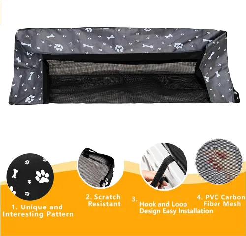 Miniatura 3 de Cubierta superior de malla para corralito para perros de 36 pulgadas con 4 paneles, cubierta de jaula para perros, tienda de campaña para mascotas