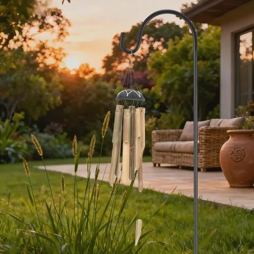 Miniatura 8 de IMIKEYA Ganchos de pastor para exteriores: 27 pulgadas, 1 paquete de gancho de estaca de jardín ajustable para comedero de pájaros, luz solar