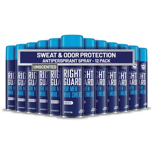 Miniatura 10 de Right Guard Sport Fresh Scent Antiperspirant & Deodorant Spray - Spray desodorante de protección 4 en 1 para hombres, bloquea el sudor, protección