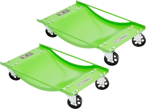 OEMTOOLS 24857 - Carretilla para vehículos de 1/2 tonelada, verde y negro, herramienta de rodillos de alta resistencia, carrito de vehículos