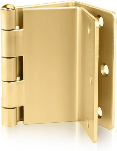 Miniatura 11 de Haidms Paquete de 3 Bisagras Descentradas Doradas de 3.5 Pulgadas Bisagras de Puerta Expandibles Resistentes con Esquina de Radio de 1/4 Pulgada