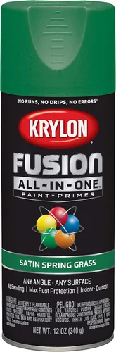Miniatura 150 de Krylon Fusion - Pintura en aerosol adhesiva todo en uno para uso en interiores y exteriores, 12 onzas, aluminio