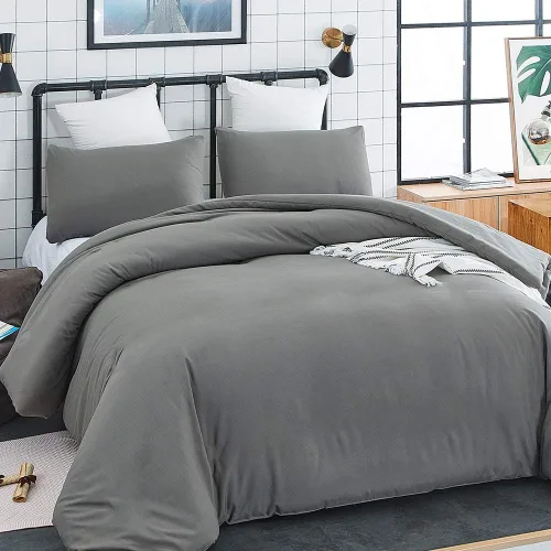 Miniatura 251 de CLOTHKNOW - Juego de edredón verde militar tamaño completo de 3 piezas, juego de ropa de cama verde oscuro, edredón suave con 2 fundas de almohada