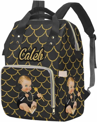 Miniatura 16 de M YESCUSTOM Bolsa de pañales personalizada con nombre para mamá, mujer, esposa, mochila personalizada, 0625-12, Mochilas Daypack