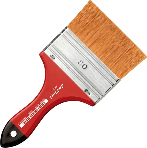 Miniatura 247 de da Vinci Watercolor Series 5580 CosmoTop Spin Pincel de Pintura, Redondo Sintético con Mango Rojo