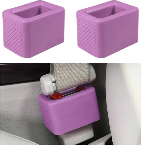 Miniatura 7 de 2 soportes para hebilla de cinturón de seguridad, hebilla de silicona para cinturón de seguridad para un fácil acceso, el fijador de hebilla