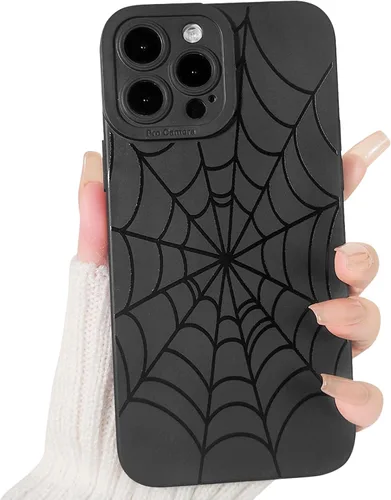 Miniatura 12 de Lovmooful Funda compatible con iPhone 13 Pro Max, diseño de mariposa grande, negro, para niñas y mujeres, TPU suave a prueba de golpes, protector