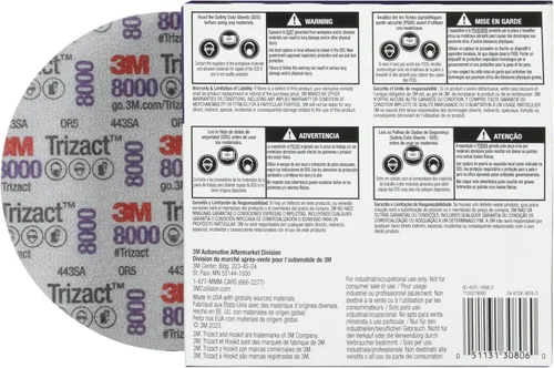 Miniatura 13 de 3M Trizact 3M Disco de lija adhesiva de espuma Hookit de grado 8000, 30806, 6 pulgadas, para acabado de pintura, lijado ultrafino, eliminación