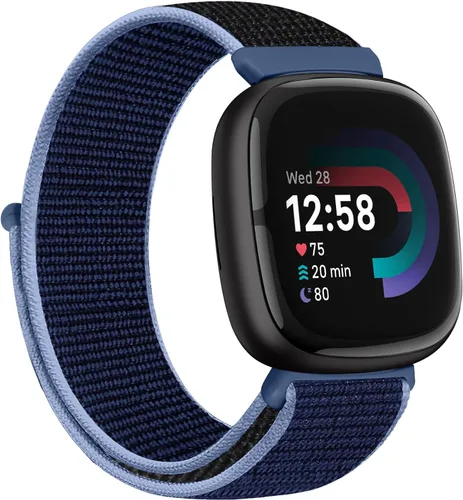 Miniatura 23 de Correas de nailon compatibles con Fitbit Versa 4/Sense 2/Versa 3/Fitbit Sense, correa de repuesto ajustable deportiva suave transpirable
