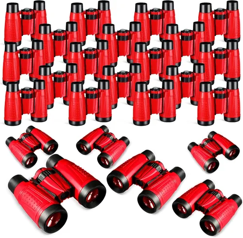 Miniatura 10 de Libima 24 prismáticos compactos educativos a granel con telescopio de cuerda para el cuello para aprender observación de aves, camping, senderismo