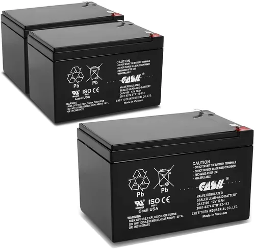 Miniatura 9 de Casil 12V 7Ah Batería CA1270 para Bella Betty Daisy Vapo Razor ES300, E300, E200, Batería de bolsillo de 12V para Razor, Reemplazo para Razor, 2 Pack